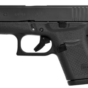 Glock 43 Subcompact Semi-Auto Pistol - 9mm - Black nDLC - Black