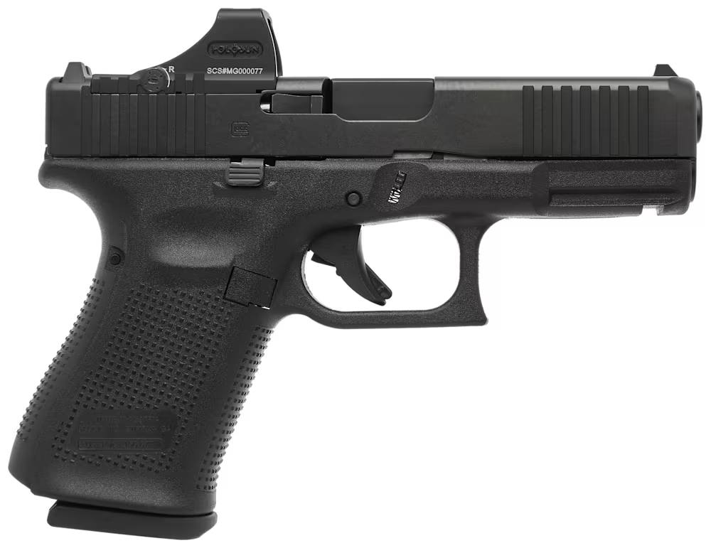 GLOCK 19 Gen5 MOS Pistol with HOLOSUN SCS Reflex Sight - 15 + 1 Round Capacity